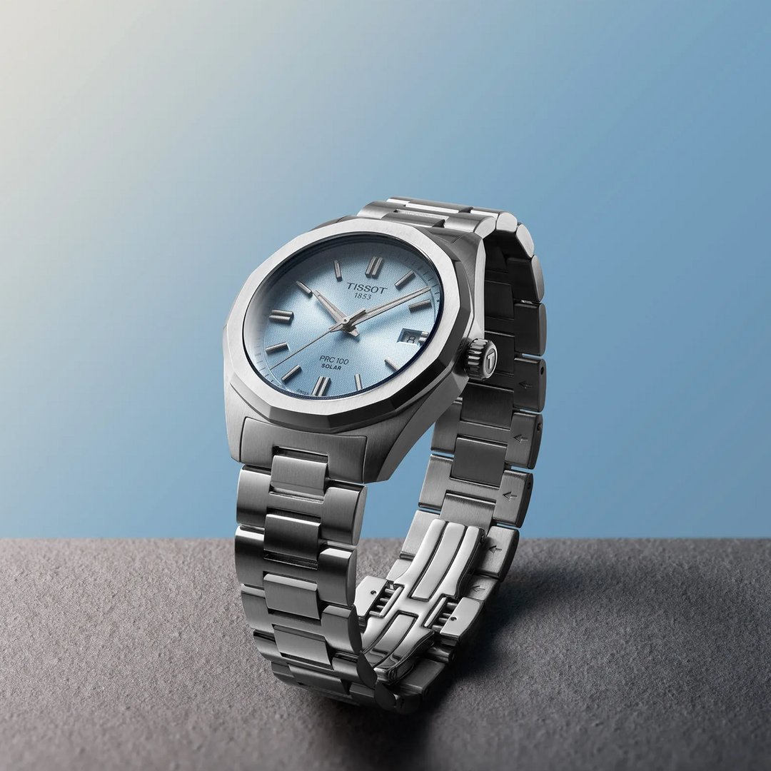 PRC 100 Solar Ice Blue 34MM Watch