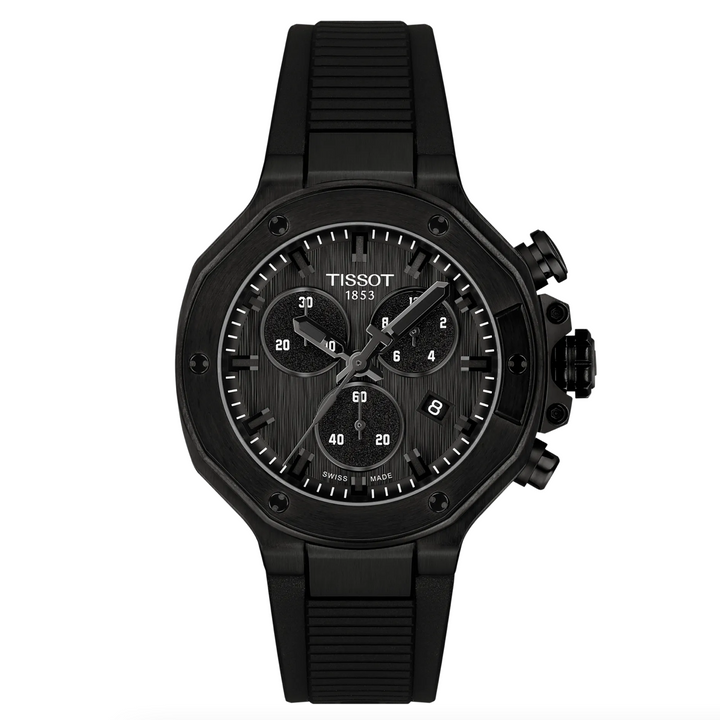 T-Race Moto Black Dial and Strap 38MM Watch