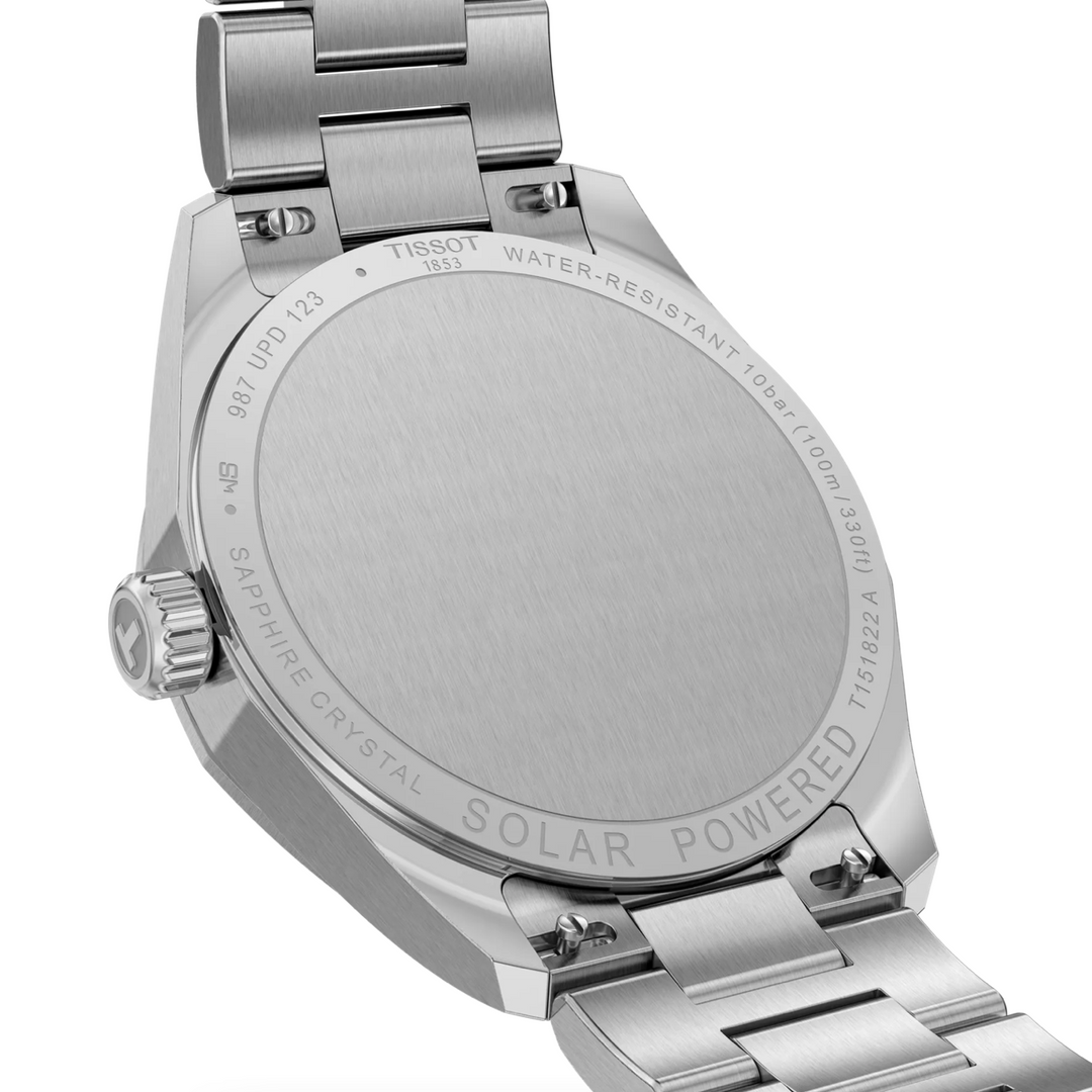 PR 100 Solar Stainless Steel with Silver Dial 39MM Watch