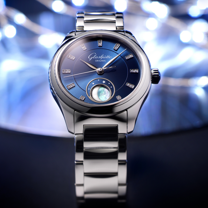 Serenade Luna Watch, Blue Dial 32.50MM