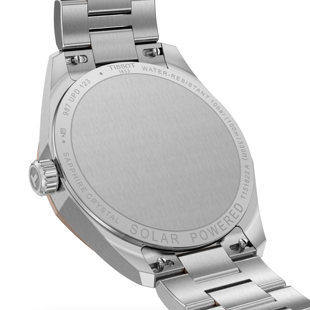 PRC 100 Solar Stainless Steel and Rose Gold PVD 34MM Watch