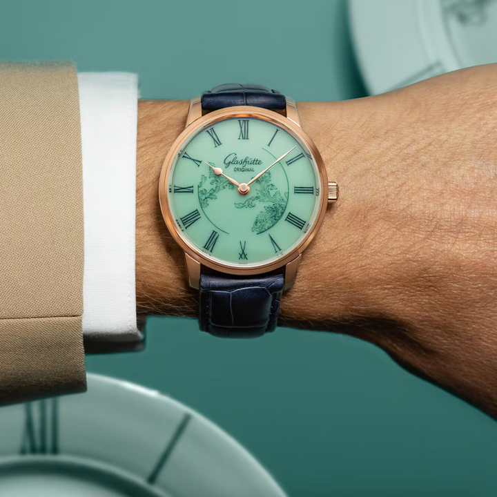 Senator Meissen Watch, Green Dial 40MM