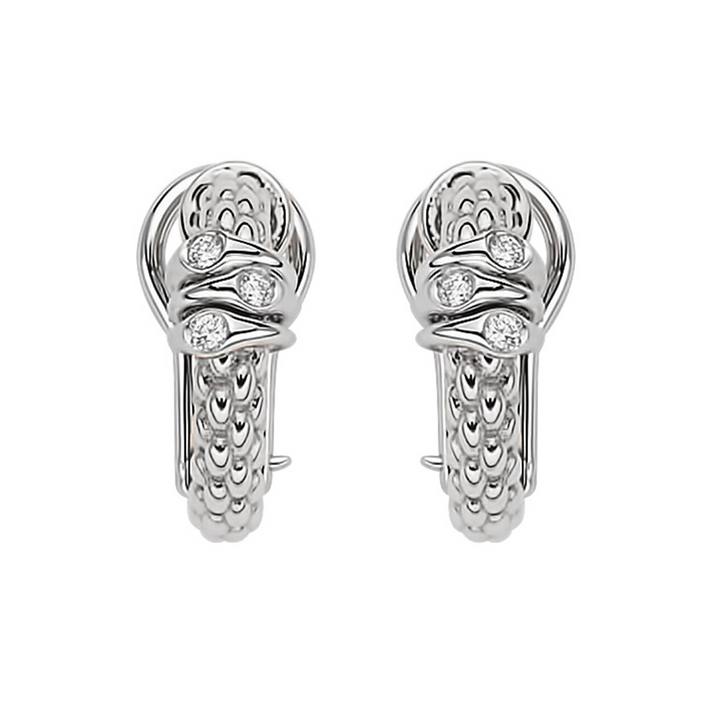 Prima White Gold Flex’it Earrings with Diamonds
