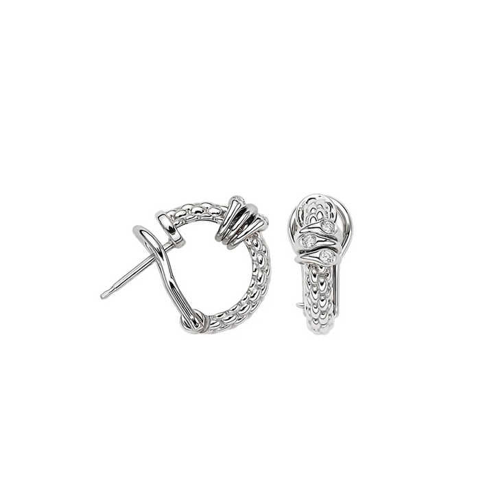 Prima White Gold Flex’it Earrings with Diamonds