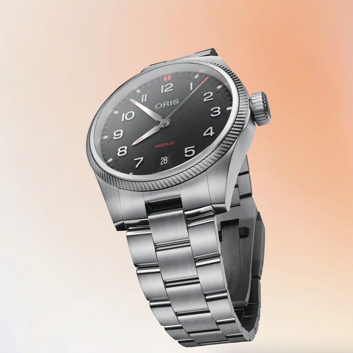 ProPilot Date Stainless Steel with Black Dial 41MM Watch