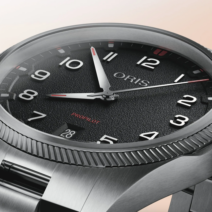 ProPilot Date Stainless Steel with Black Dial 41MM Watch