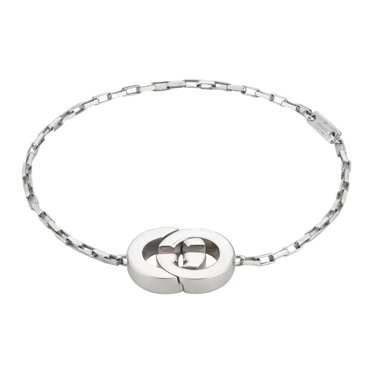 Interlocking Magnetic GG Silver Bracelet