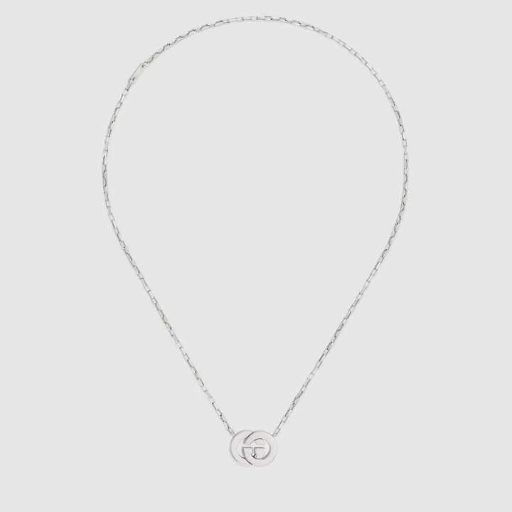 Interlocking Magnetic Silver Pendant Necklace