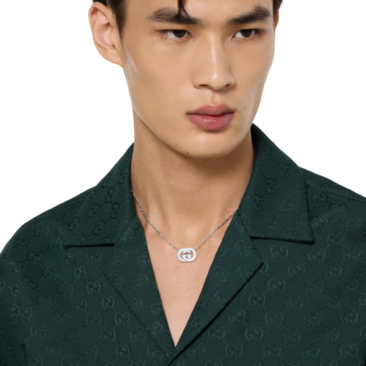 Interlocking Magnetic Silver Pendant Necklace