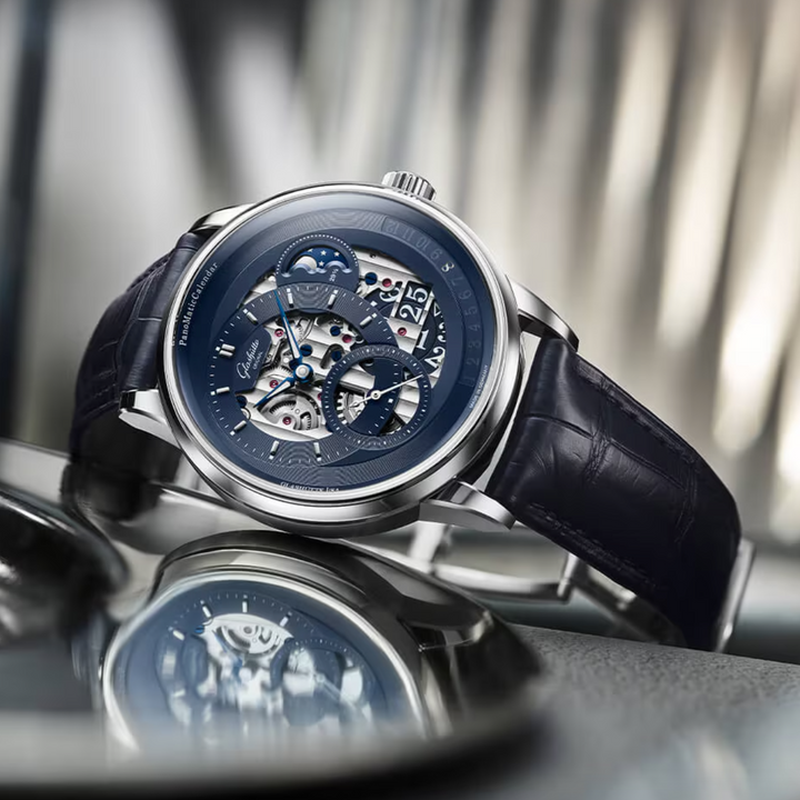 PanoMaticCalendar Watch, Blue Dial 42MM