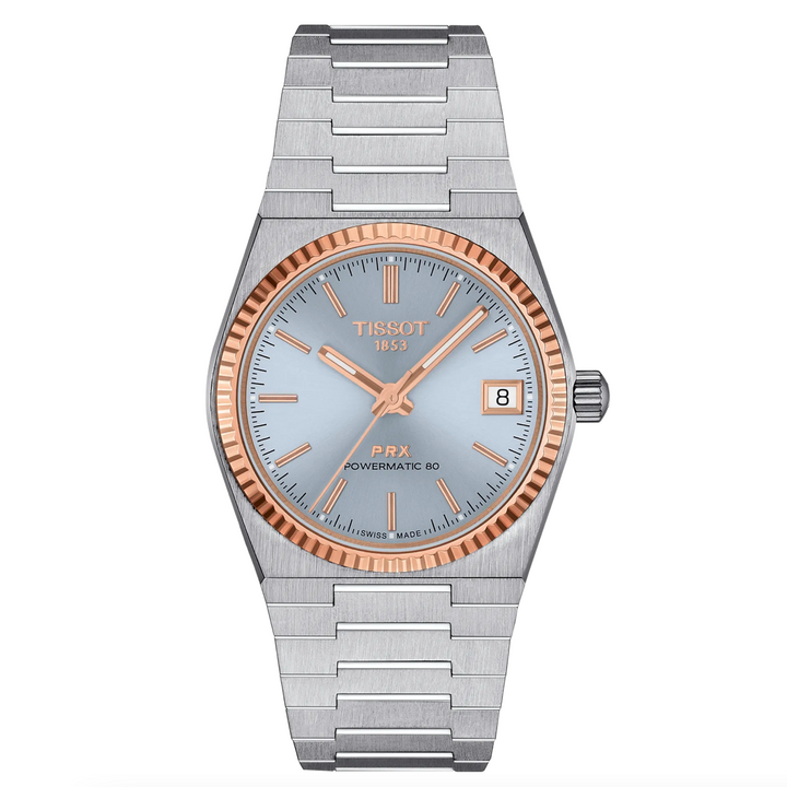 PRX Stainless Steel and Rose Gold 35MM Watch