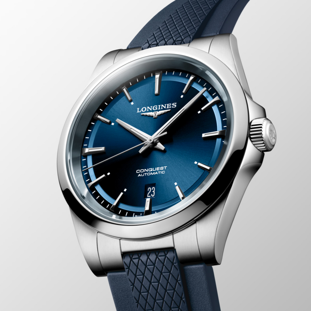 Conquest Blue Dial and Strap 41MM Watch