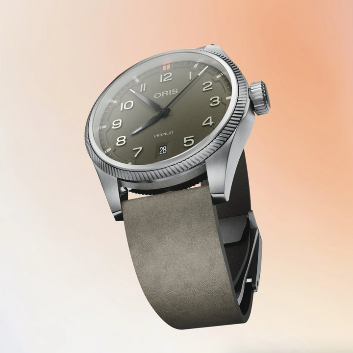 ProPilot Date Green Dial and Strap Leather Strap 41MM