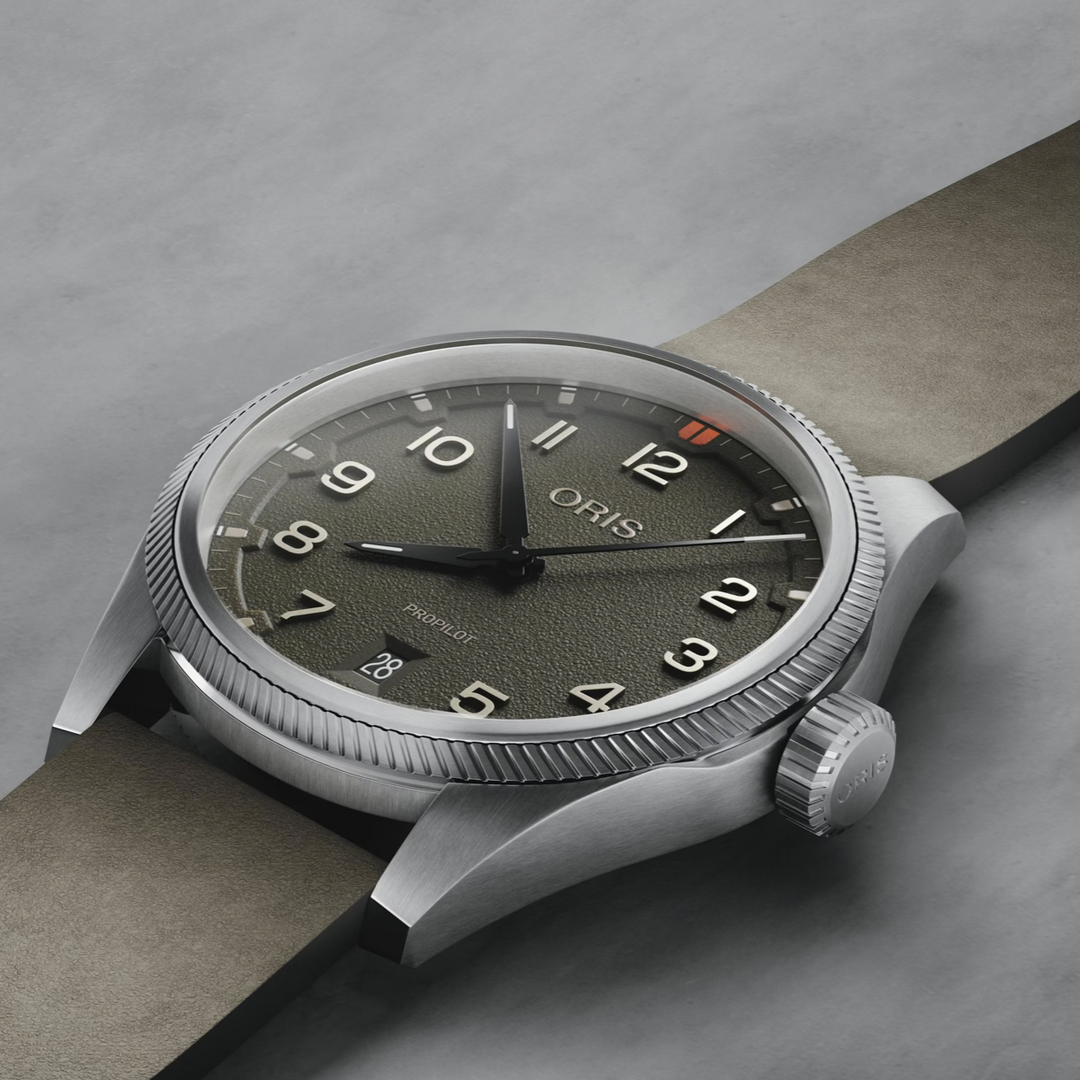 ProPilot Date Green Dial and Strap Leather Strap 41MM