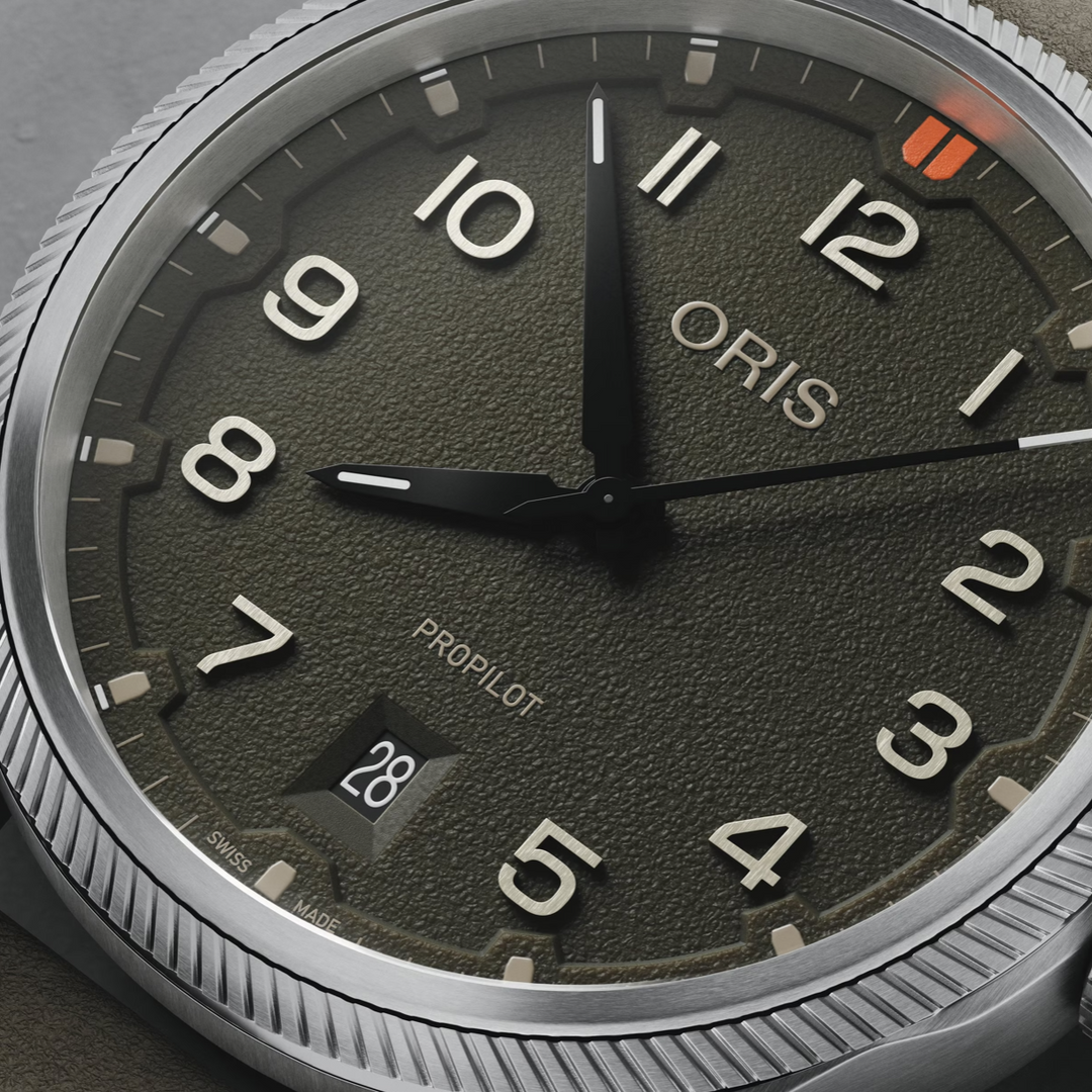 ProPilot Date Green Dial and Strap Leather Strap 41MM