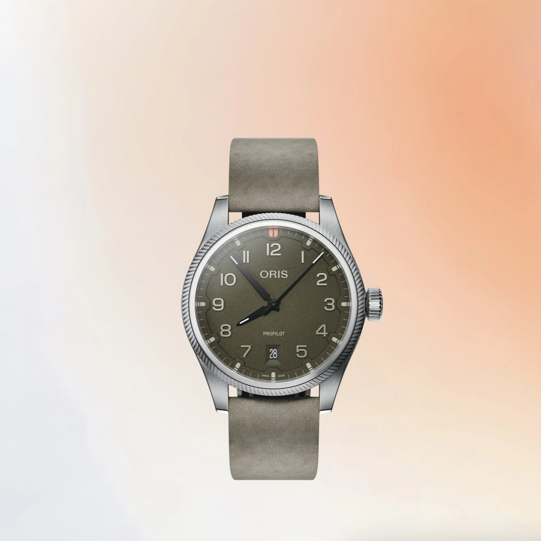 ProPilot Date Green Dial and Strap Leather Strap 41MM