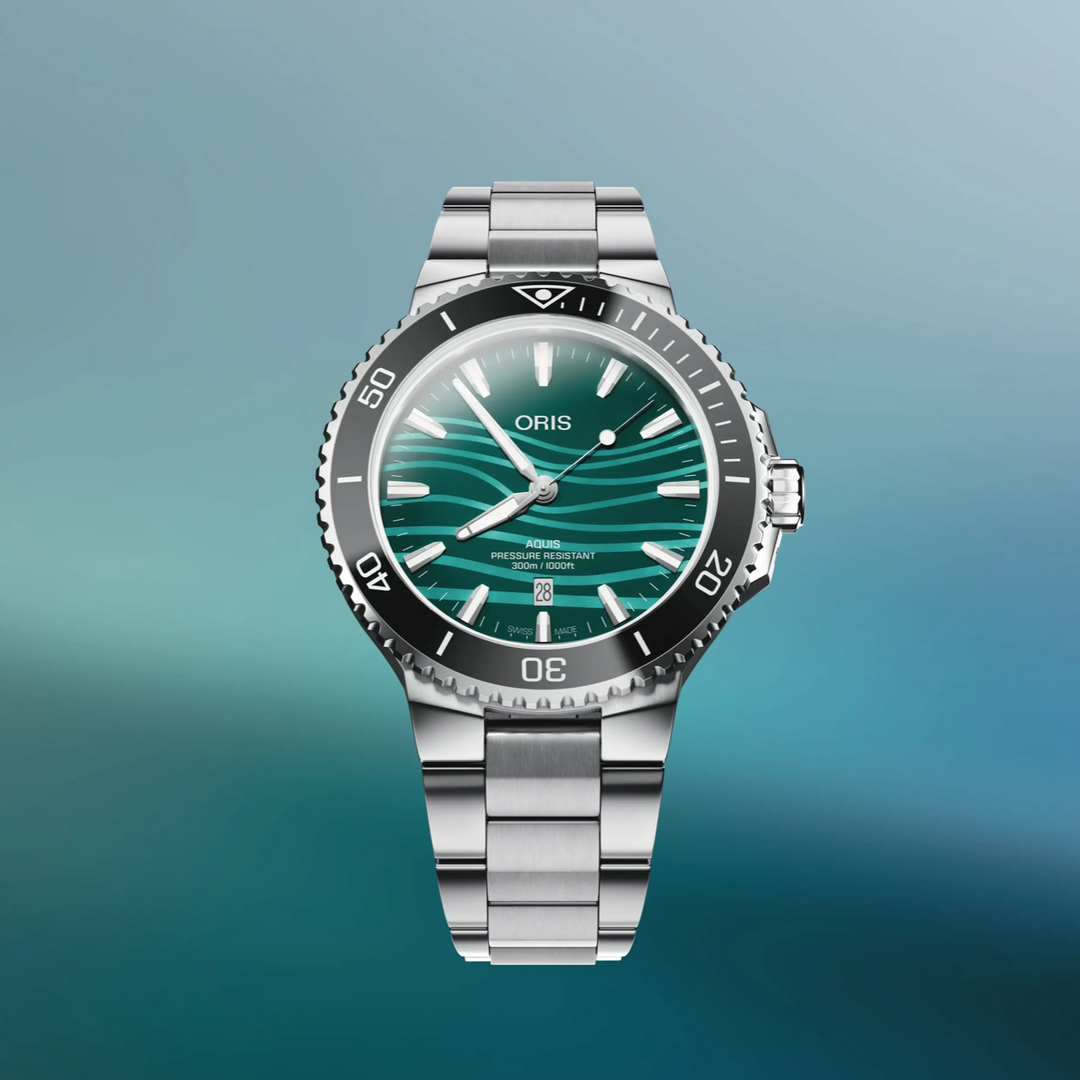 Aquis Date Aqua Wave Dial Yangtze Jiangtun Limited Edition