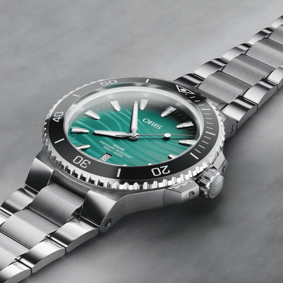 Aquis Date Aqua Wave Dial Yangtze Jiangtun Limited Edition