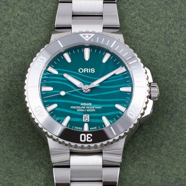 Aquis Date Aqua Wave Dial Yangtze Jiangtun Limited Edition
