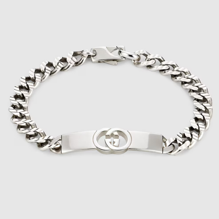 Interlocking GG Silver Bracelet