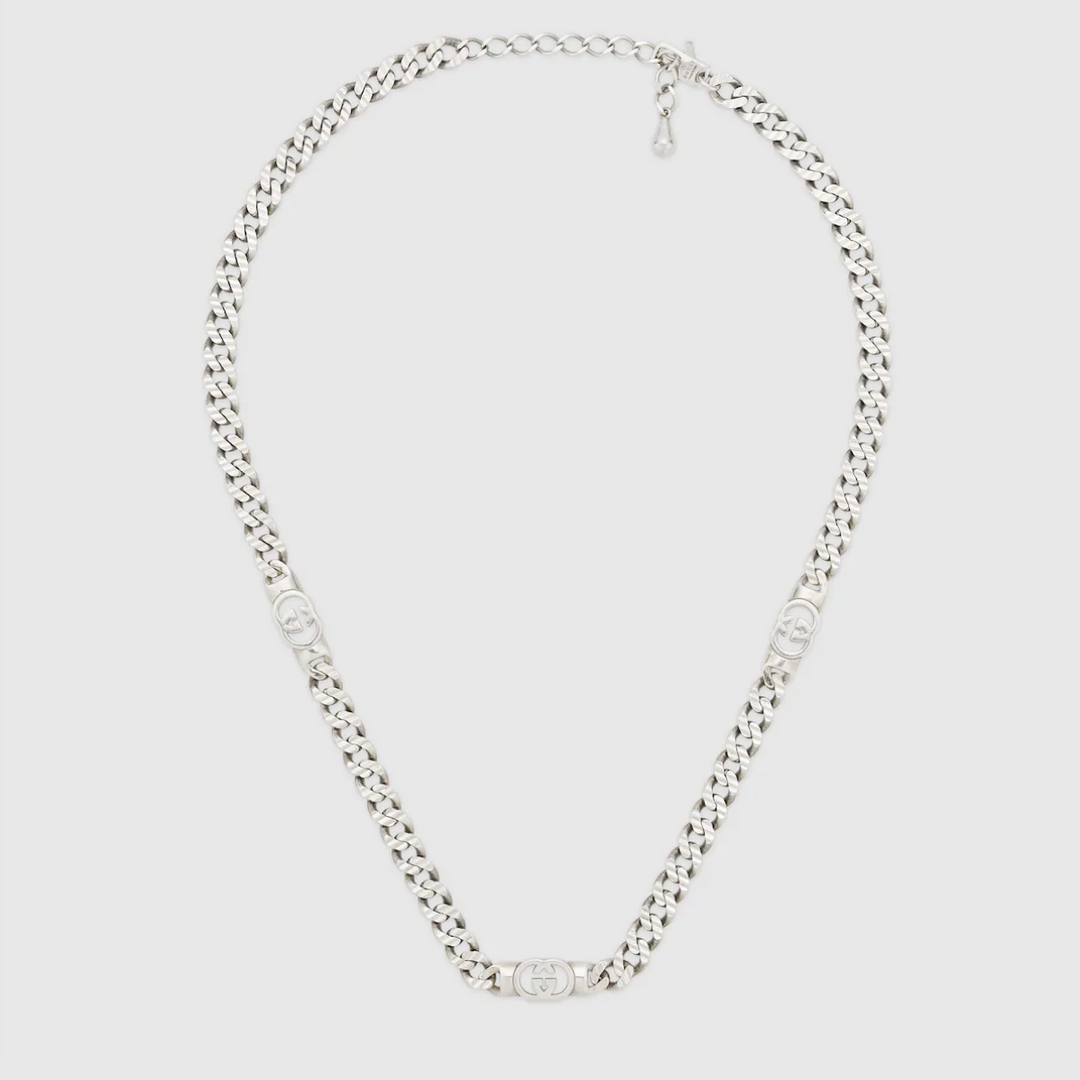 Interlocking Silver Necklace