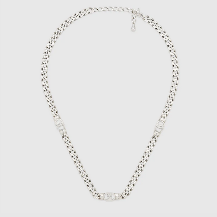 Interlocking Silver Necklace