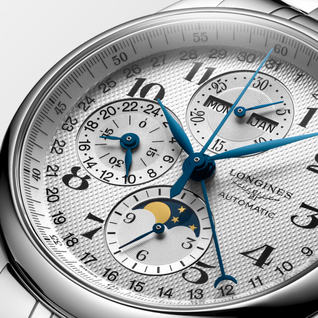 Master Collection Chronograph Moonphase Silver Dial 42MM Watch