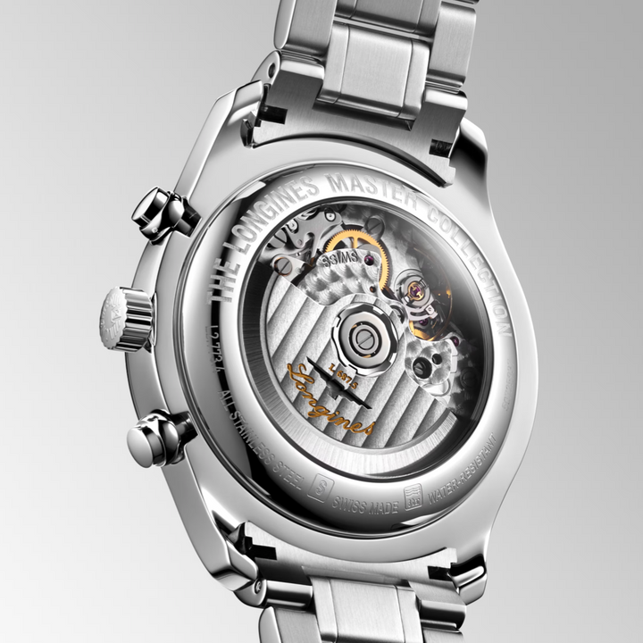 Master Collection Chronograph Moonphase Silver Dial 42MM Watch