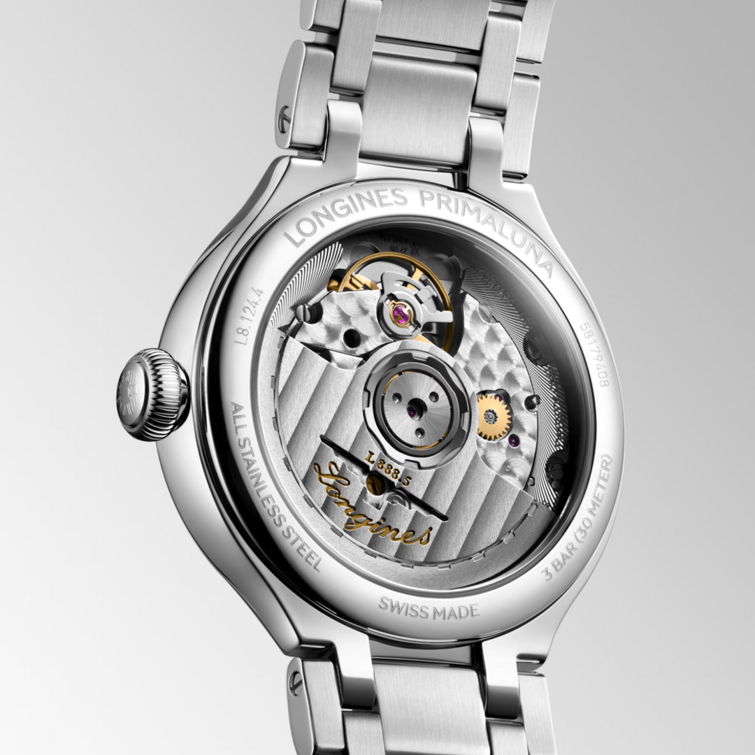 Primaluna Silver Roman Dial 34MM Watch