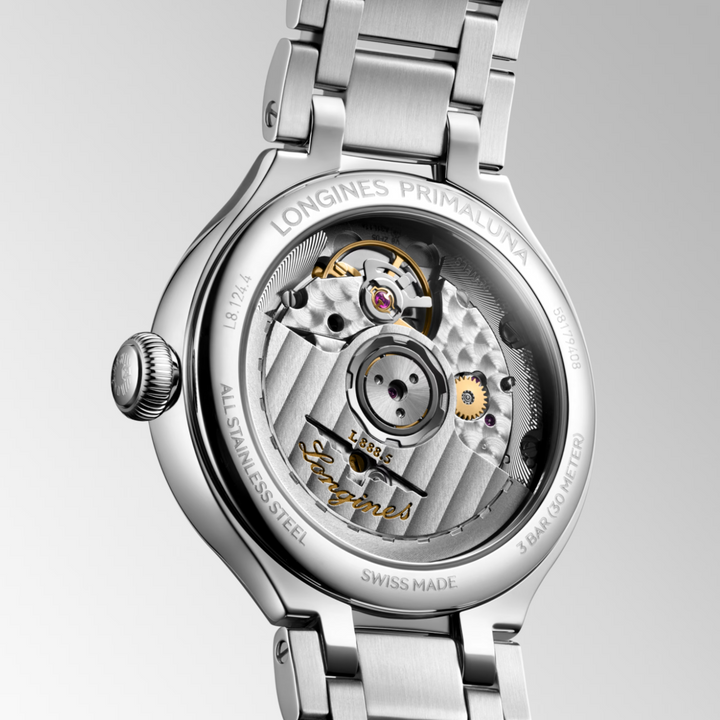 Primaluna Silver Roman Dial 34MM Watch