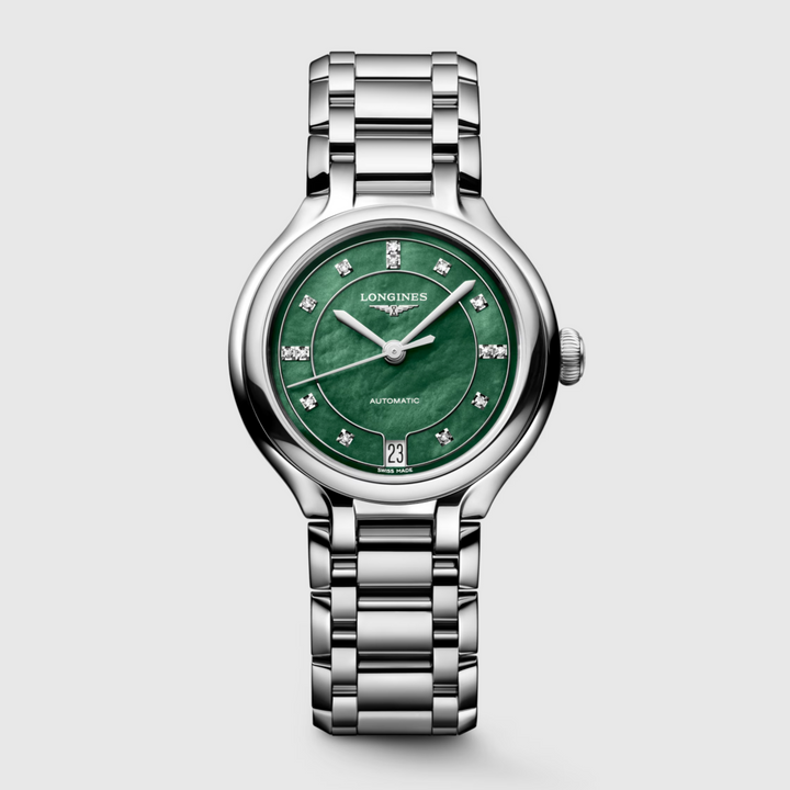 Primaluna Vivid Green Mother of Pearl Dial 34MM Watch