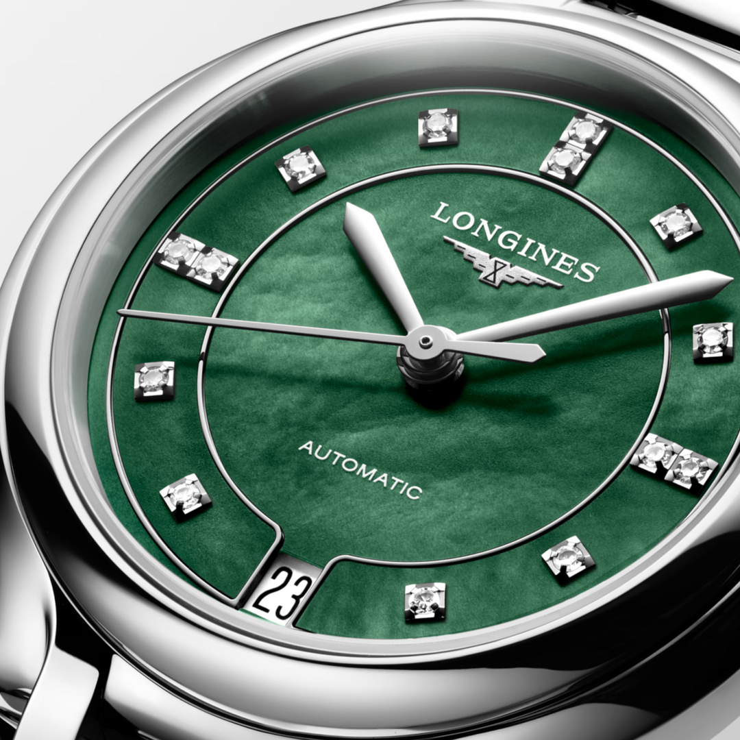 Primaluna Vivid Green Mother of Pearl Dial 34MM Watch