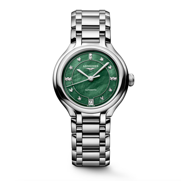 Primaluna Vivid Green Mother of Pearl Dial 34MM Watch