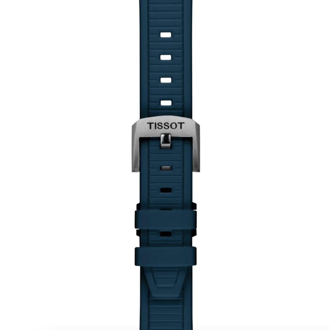 T-Race Blue Rubber Starp 38MM Watch