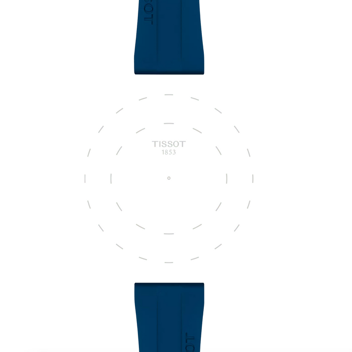 Blue Rubber Strap 20MM