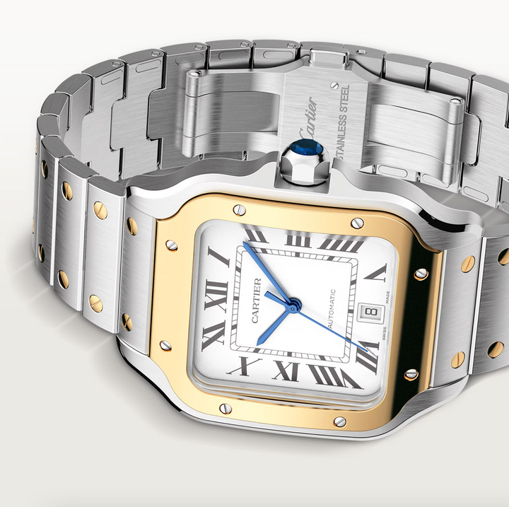 Santos Steel and Yellow Gold Large Model