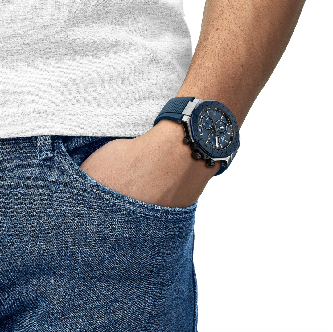 T-Race Blue 45MM Watch