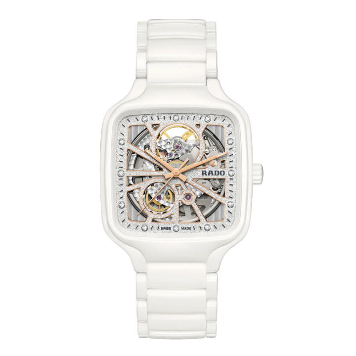 True Square Open Heart Sparkling 38MM Watch