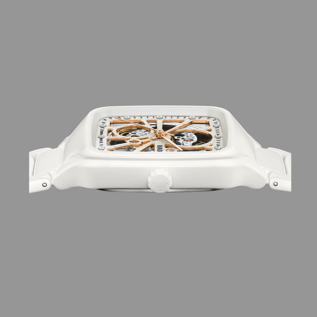 True Square Open Heart Sparkling 38MM Watch