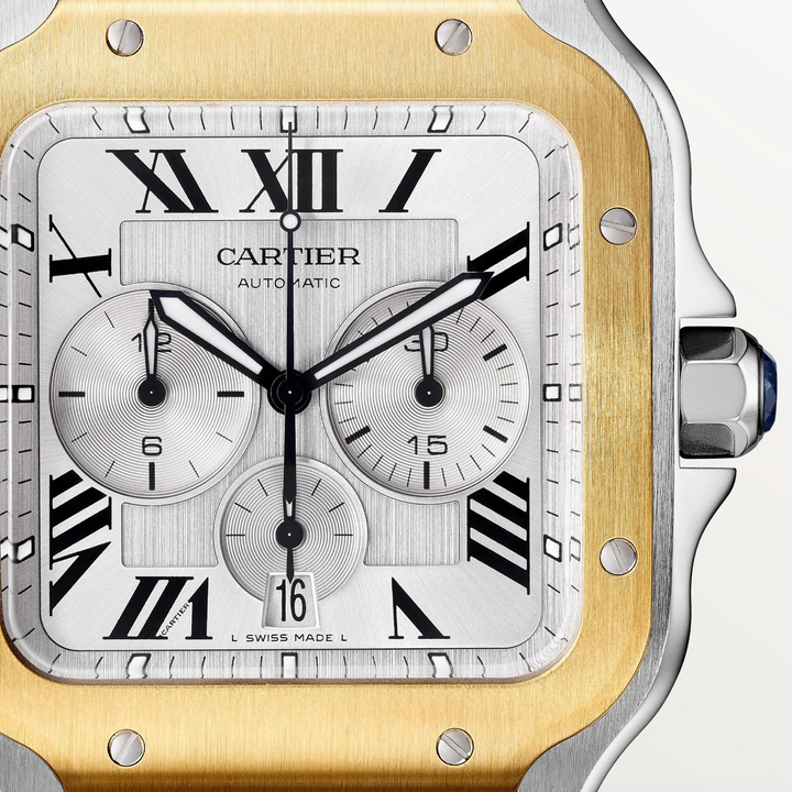 Santos Steel and Yellow Gold Extra-Large Model