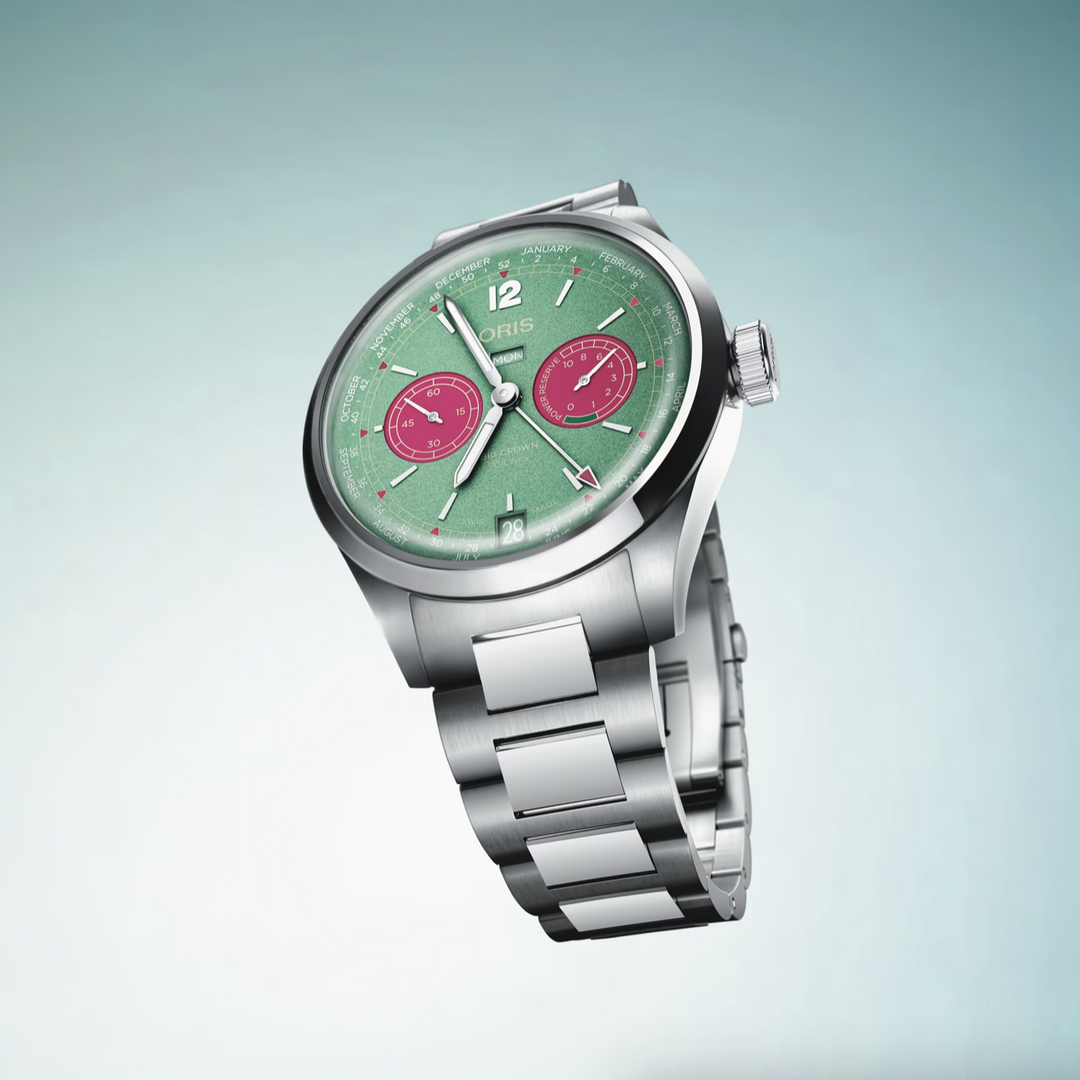 Big Crown Calibre 113 Green and Pink Dial 43MM Watch