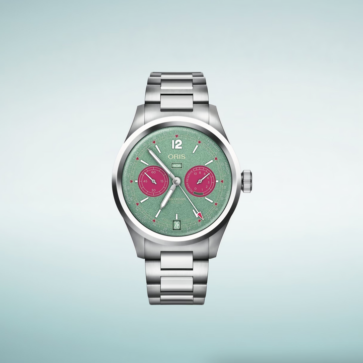 Big Crown Calibre 113 Green and Pink Dial 43MM Watch