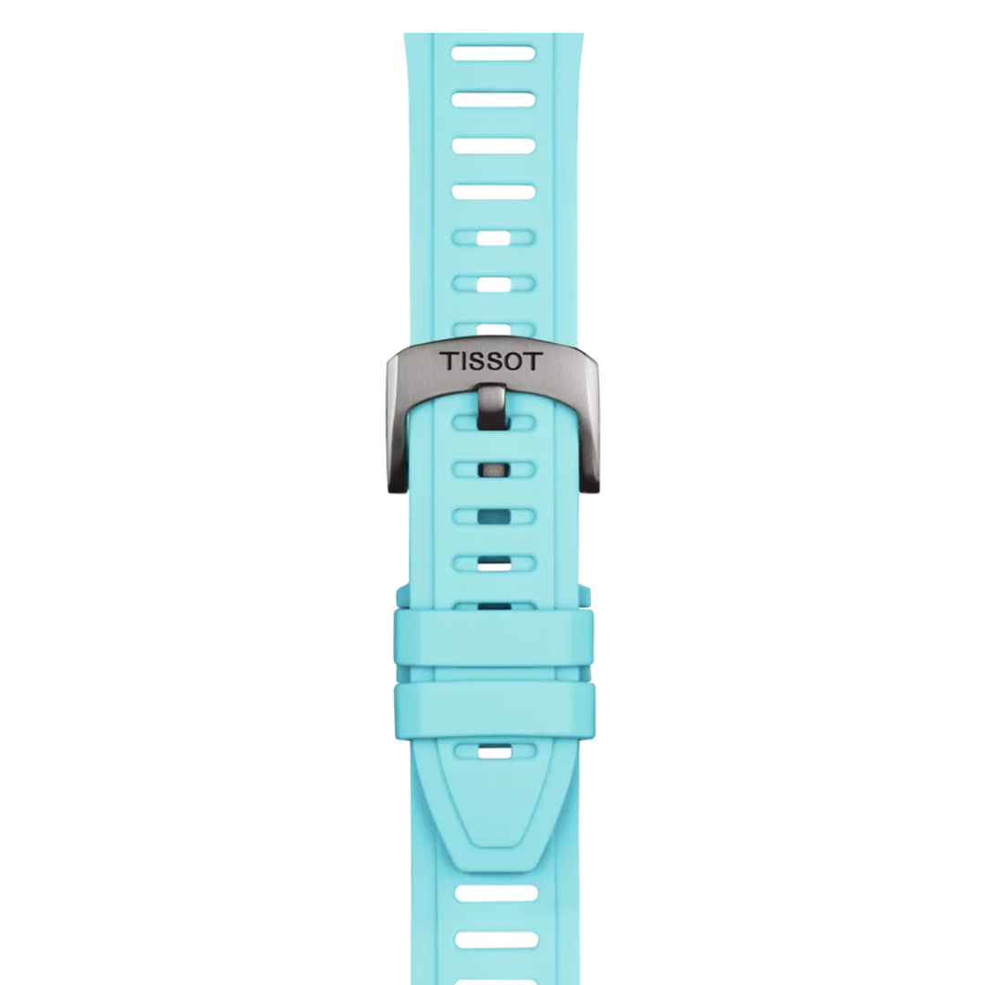 Ice Blue Silicone Strap Lugs 21MM - XS