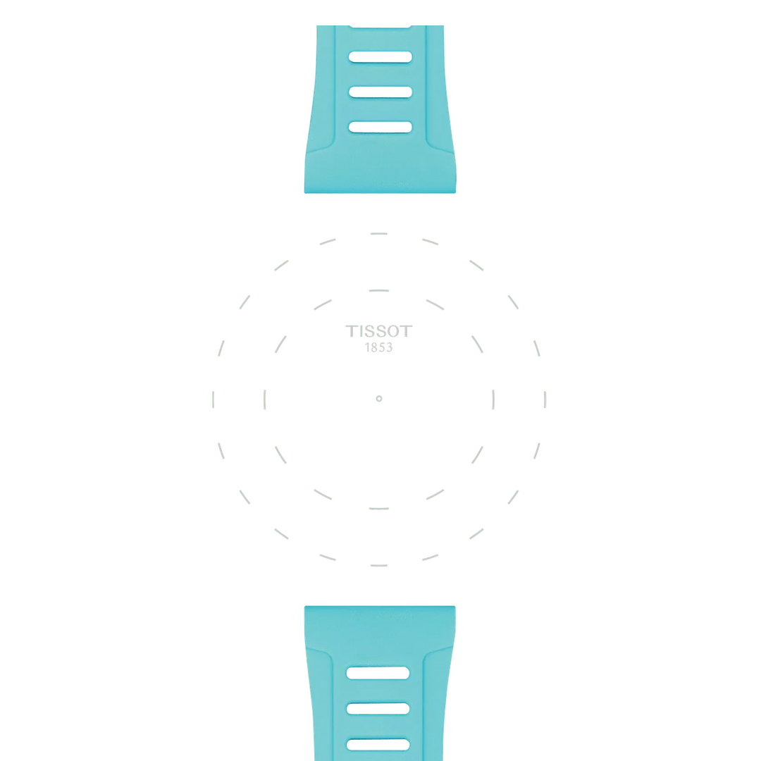 Ice Blue Silicone Strap Lugs 21MM - XS