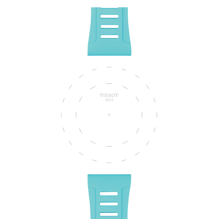 Ice Blue Silicone Strap Lugs 21MM - XS