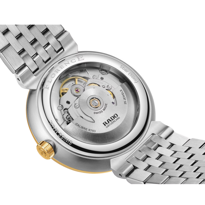 Florence Stainless Steel and Yellow PVD 39MM Watch