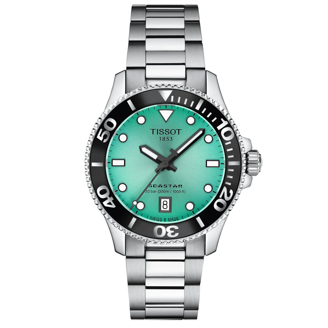 Seastar 1000 Turquiuse Dial 36MM Watch