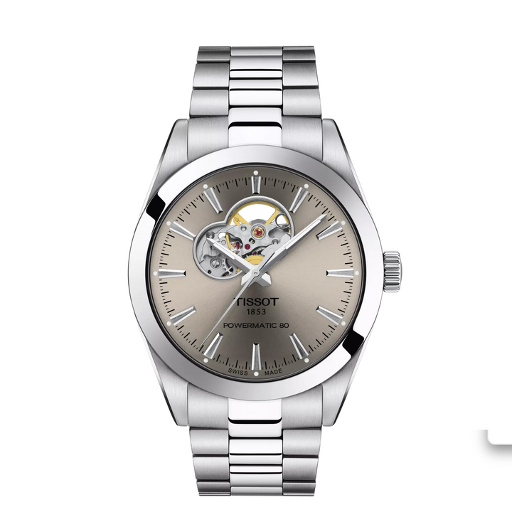 Gentleman Open Heart Rhodium 40MM Watch
