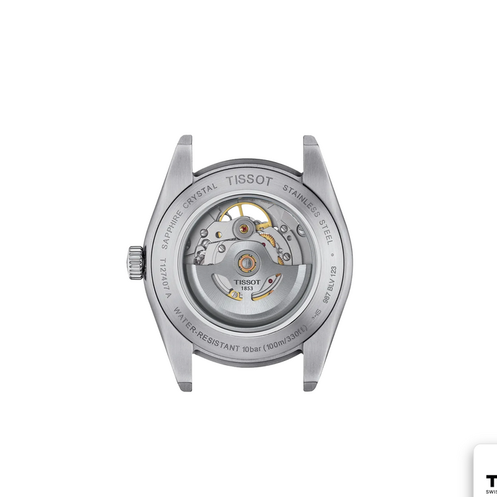 Gentleman Open Heart Rhodium 40MM Watch