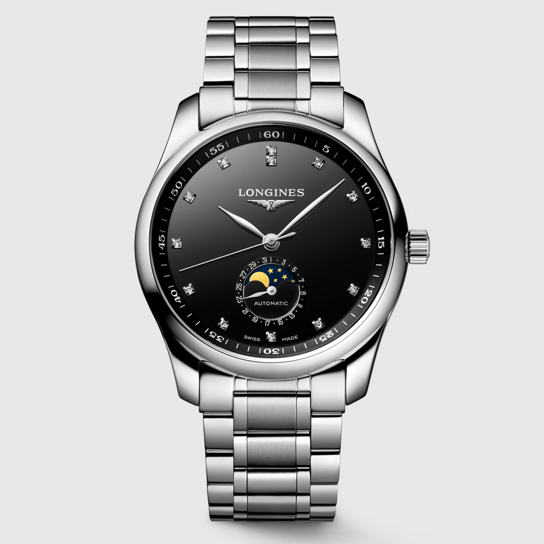 Master Collection Moonphase Black Dial 40MM Watch